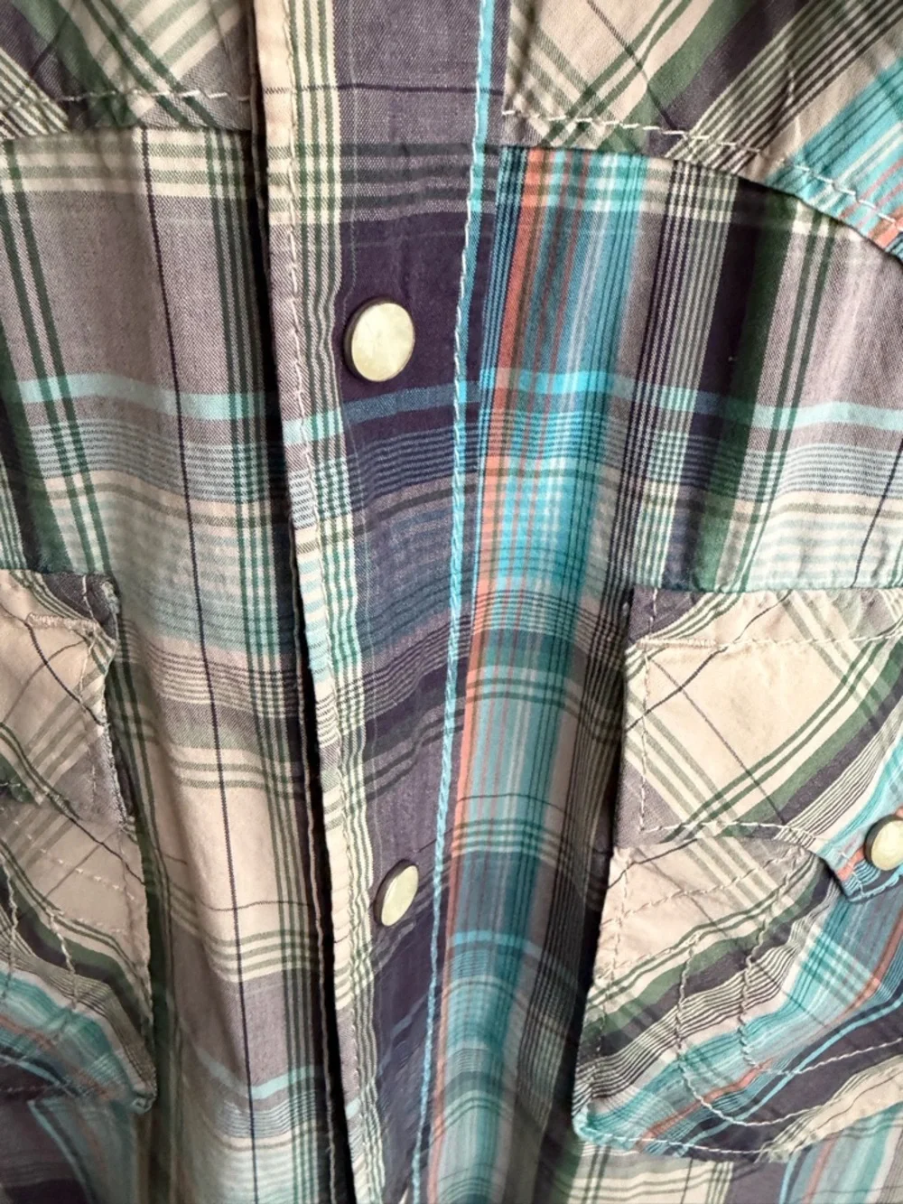 True Religion Mick Plaid Western Shirt